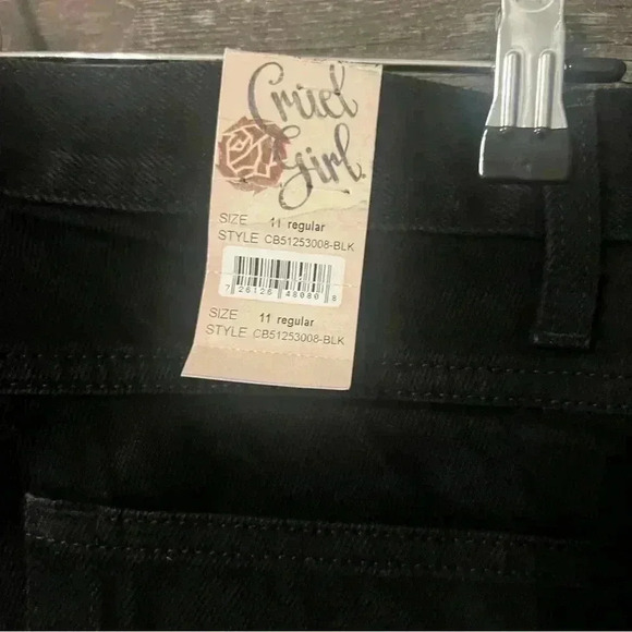 Cruel Girl Woman's Slim Jeans Size 11 Regular Denim Black NWT - Picture 4 of 7